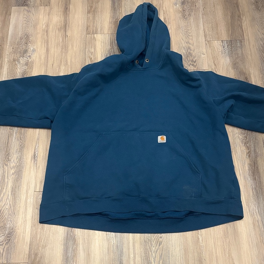 Carhartt Men's Teal Hoodie Sweater